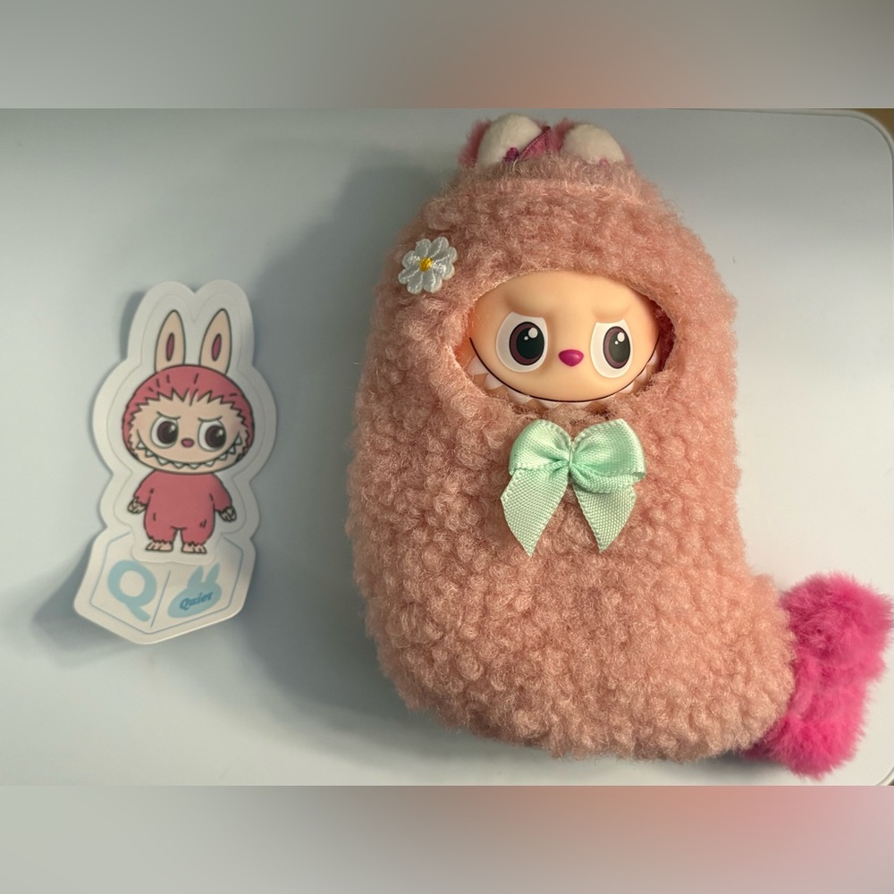 “Q” from the Labubu for Pin 4 Love! Outfitted as Mokoko Style Shrimp Tempura!